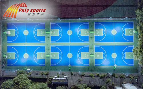 籃球場施工廠家?guī)憧创髮W(xué)籃球場