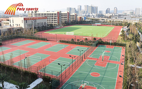 溫州森馬協(xié)和國際學校塑膠跑道