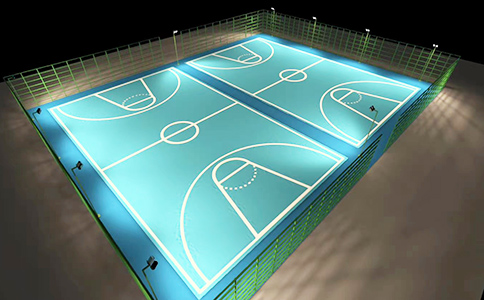 硅pu籃球場