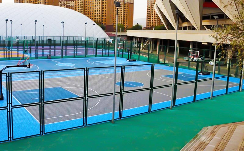 塑膠籃球場(chǎng)施工