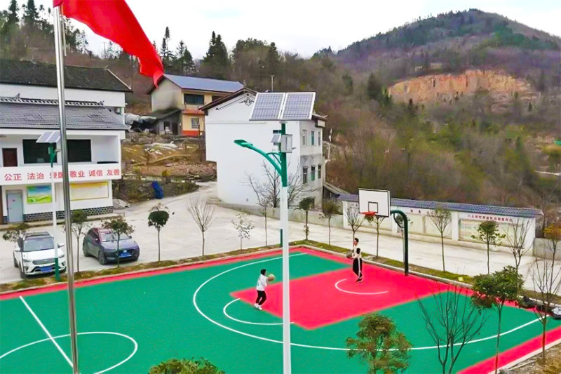 湖北省巴東縣水布埡鎮(zhèn)八斗坪村塑膠籃球場